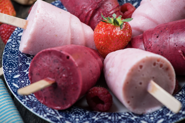 Bocaditos de yogur helado