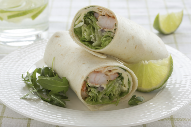 Wraps crujientes de hummus