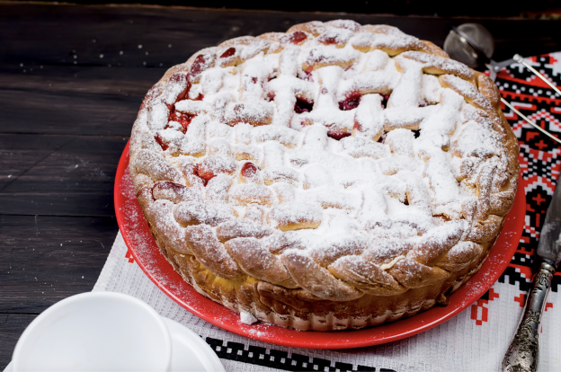 Tarta americana de cereza