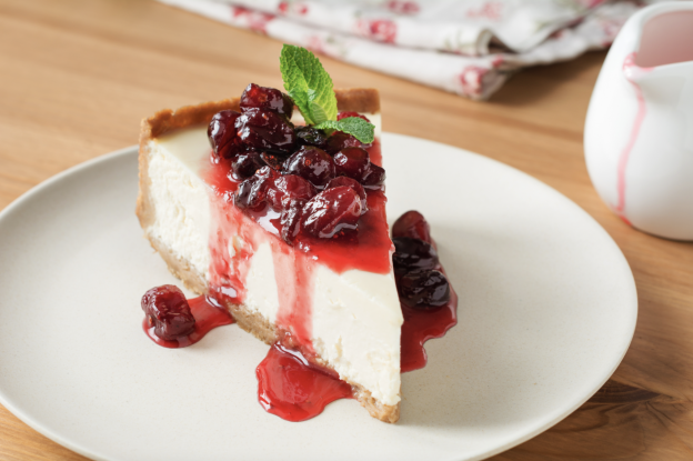 Cheesecake de cereza sin horno