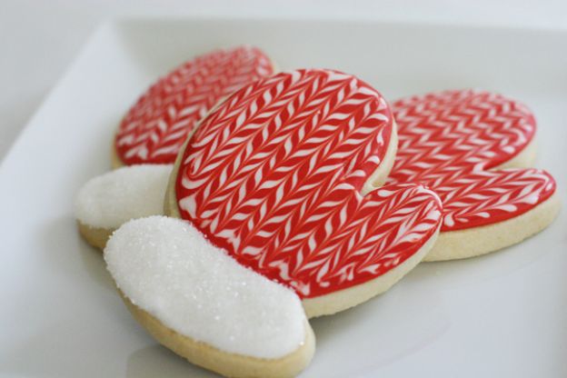 Galletitas de guantes navideños