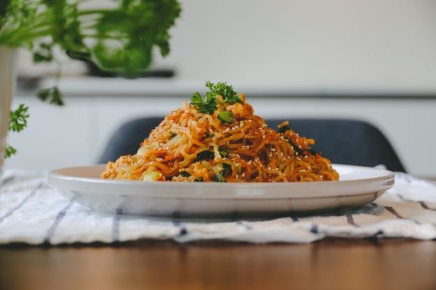 Ensalada de fideos konjac