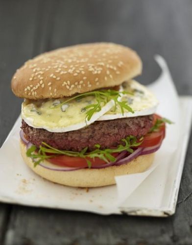 Hamburguesa de queso azul