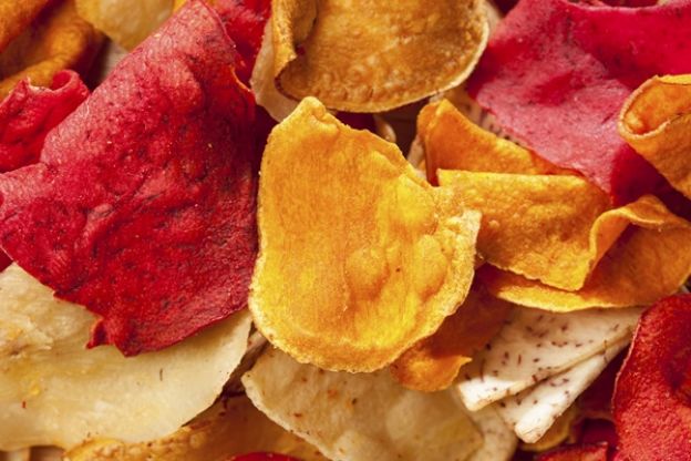 Para los que prefieren lo exótico: Chips de remolacha, batata y calabaza