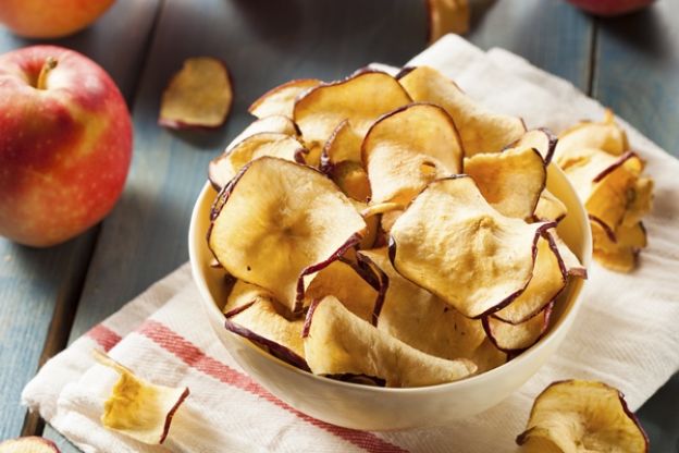 Chips de manzana y canela