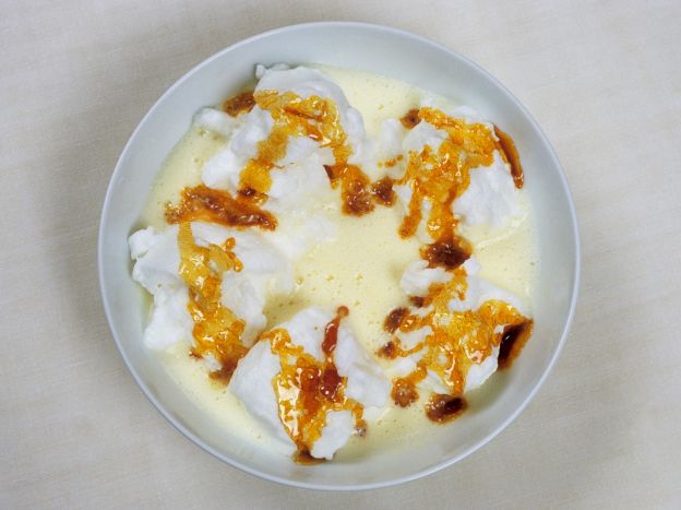 Crema inglesa con nata y caramelo