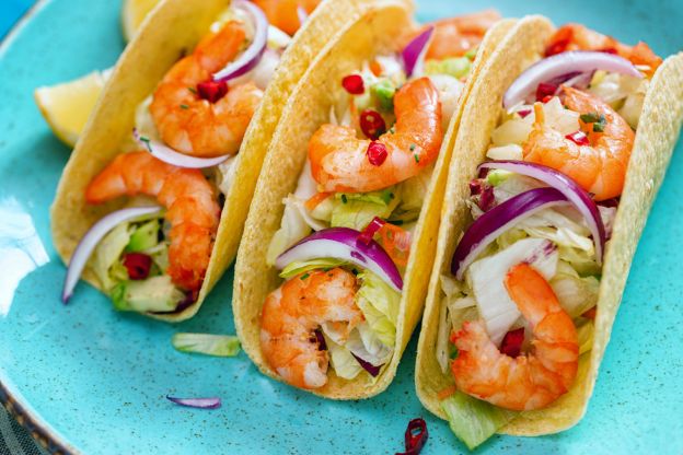 Tacos de gambas