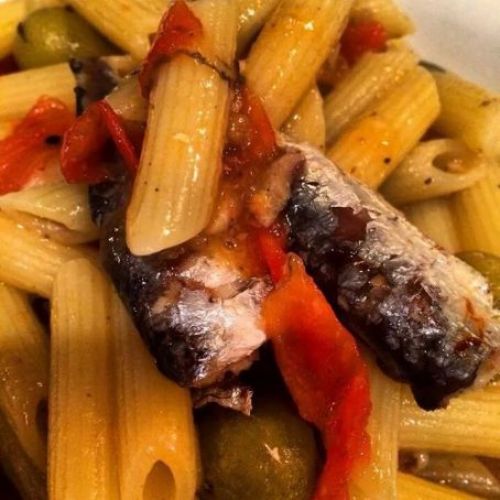 Penne rigate a la mediterránea