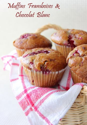 Muffins de frambuesa y harina de coco