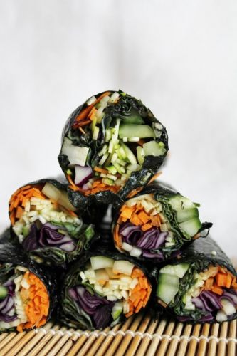 Wraps de alga nori