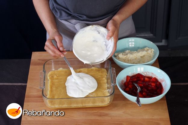 Preparación de la tarta