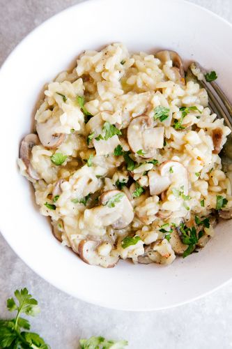 creamy mushroom RISOTTO