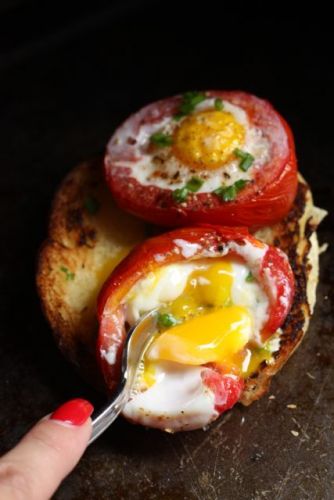 Tomates rellenos al horno