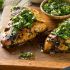 Pollo asado con chimichurri