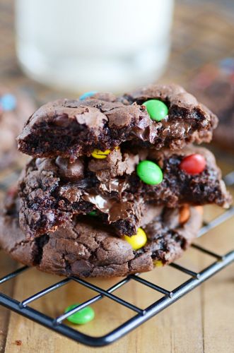 Brownie  de M&M