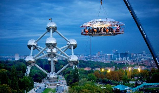 El restaurante en el aire en Bélgica