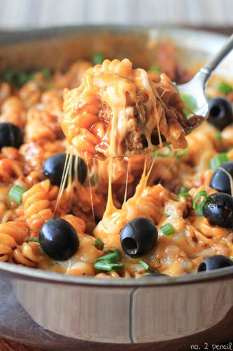 ONE POT de pasta con salsa enchilada