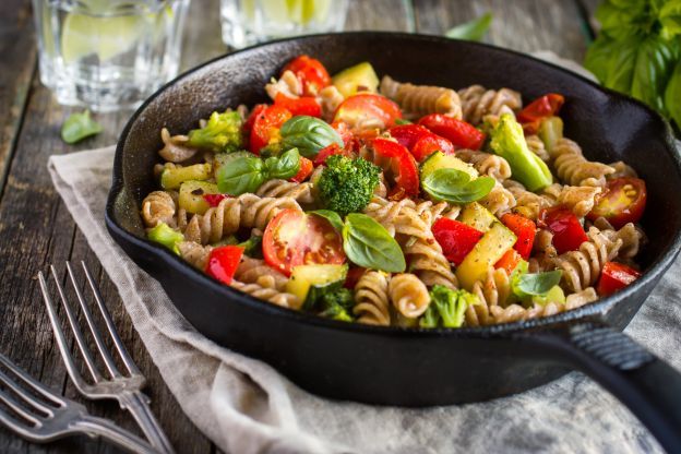 Fusilli con verduras estivales