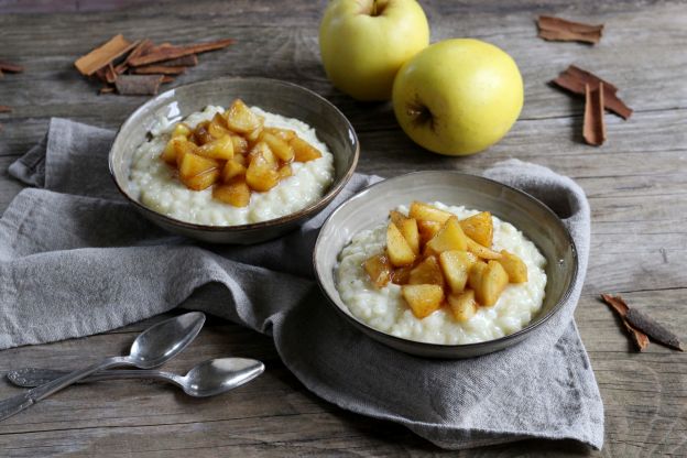 Arroz con leche y manzana de Escandinavia