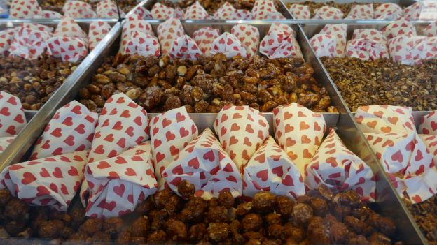 Almendras garrapiñadas