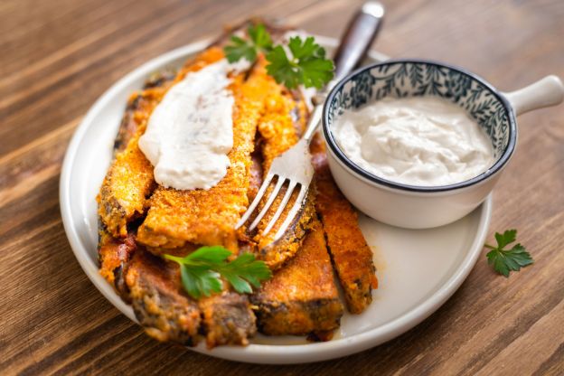 Patatas fritas de berenjena