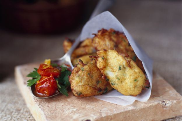 Croquetas asadas de bacalao