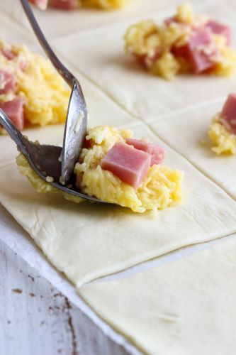 Fagottini de jamón y queso