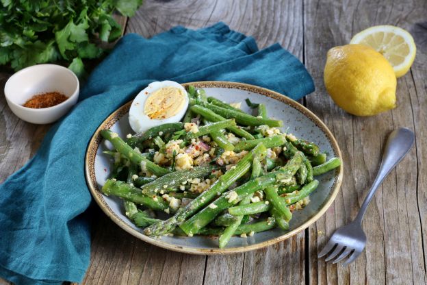 Ensalada de judías verdes y soja