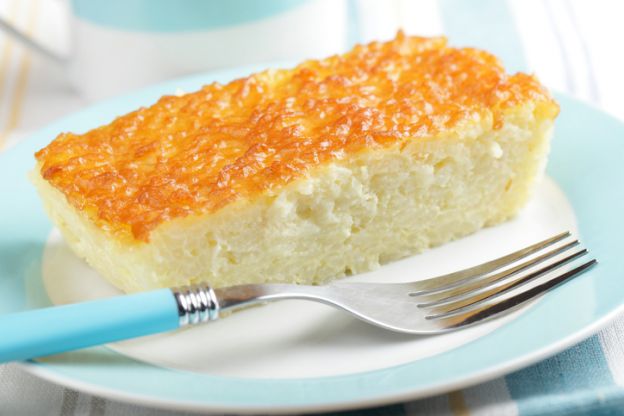 Tarta de arroz con leche al horno