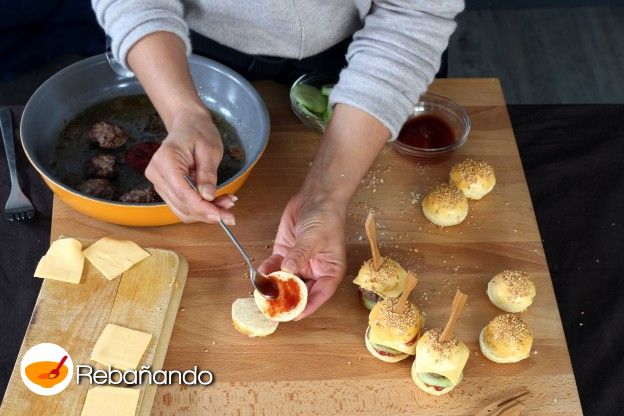 Armado de las hamburguesas