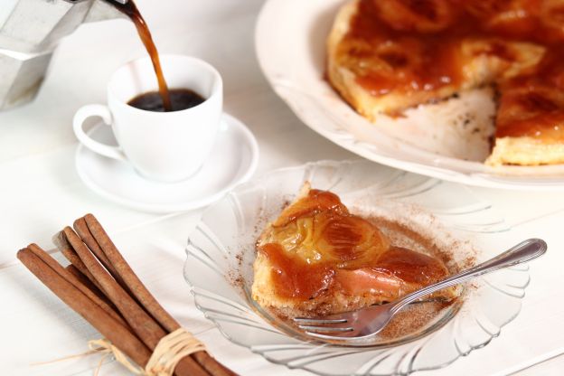 Tarta tatin de manzana y canela