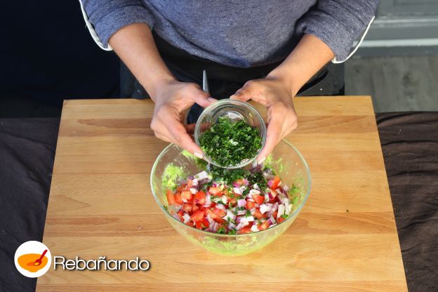 Preparación del relleno