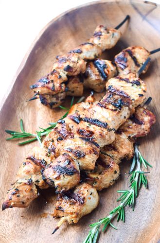 Brochetas de pollo