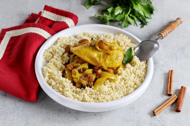 Couscous con pollo al curry