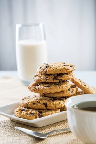 6 galletas con chips de chocolate