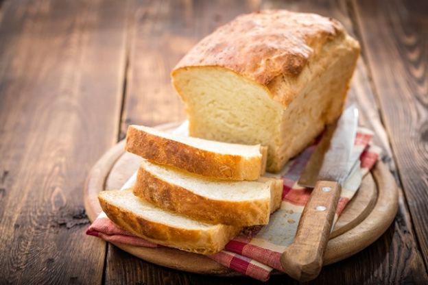 Para los problemas estomacales: pan blanco tostado