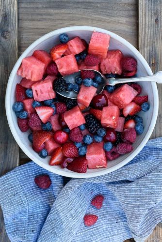 Ensalada de frutos rojos