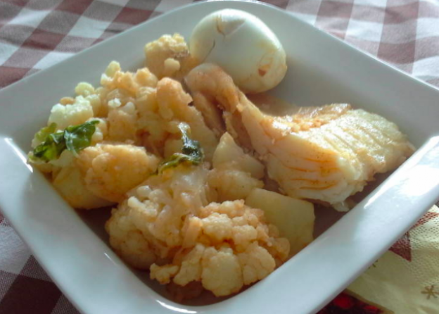 15.- bacalao con coliflor