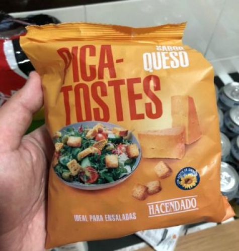 Picatostes sabor a queso