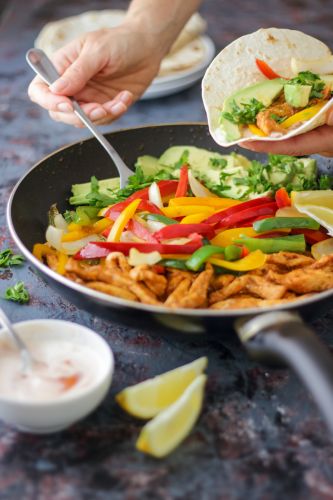 fajitas de pollo