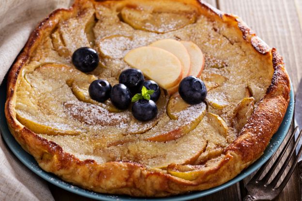 Tarta de manzana a la sartén