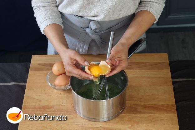 Preparación de la crema de lima y menta II