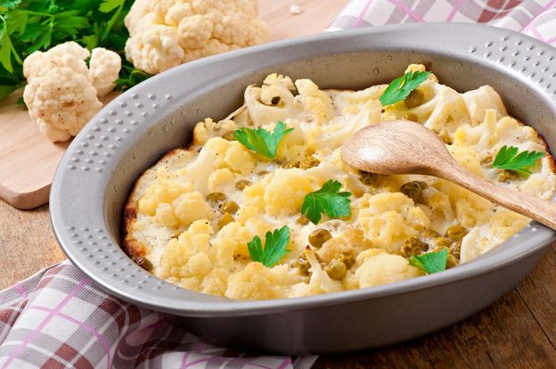 Coliflor gratinada con bechamel