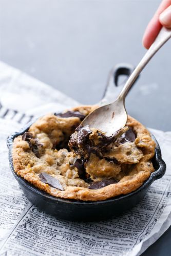 Galleta de sartén rellena de Nutella