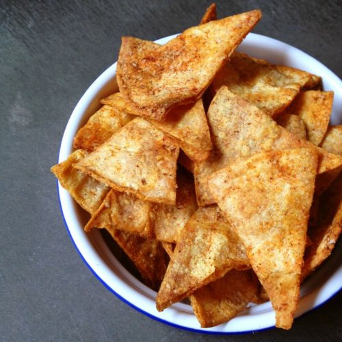 Chips de tortilla al horno