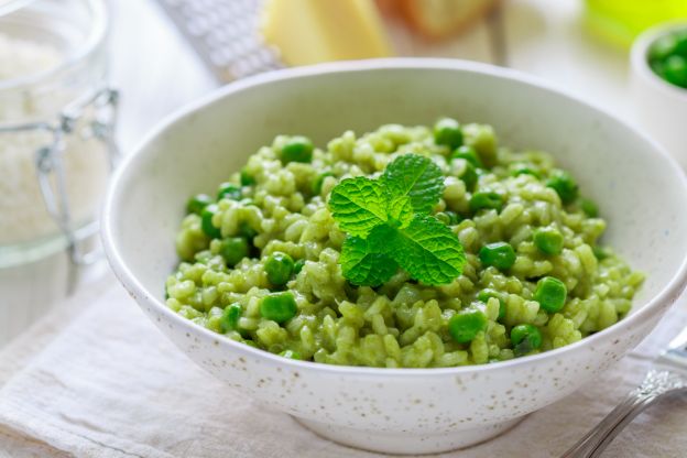 Risotto de guisantes