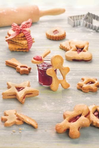 Galletas con mermelada