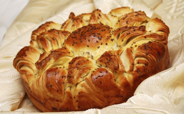 Pan brioche con semillas de sésamo