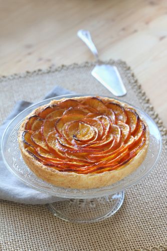 Tarta de queso con mandarina