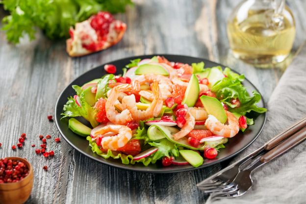 Ensalada de gambas